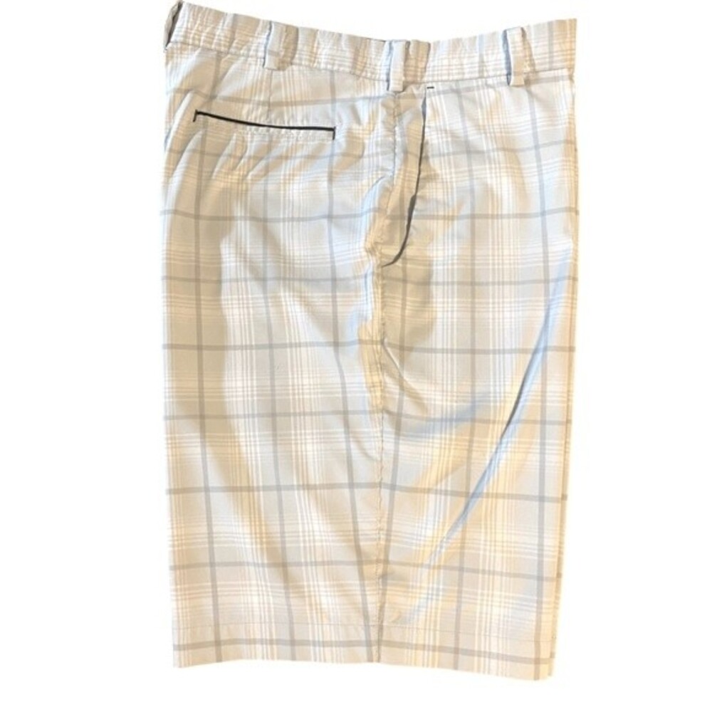 Men’s Nike Golf tour performance dri-fit shorts light grey plaid size 36 - Picture 9 of 10